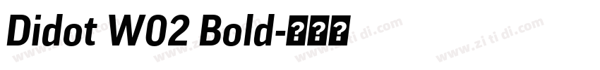 Didot W02 Bold字体转换